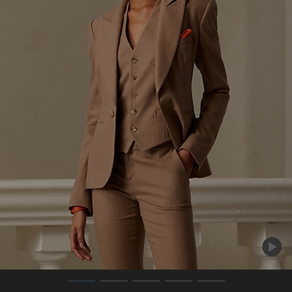 COPY - Ralph Lauren Collection Jena-Stretch- Camel-Hair Jacket $2,190.00 Paid. - Picture 4 of 12